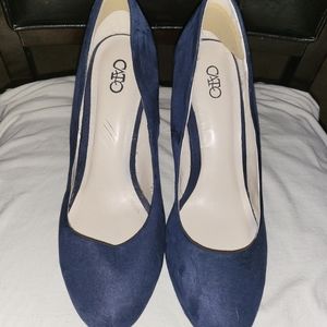Cato Navy Blue Velvet Stiletto Heel Sz 8M